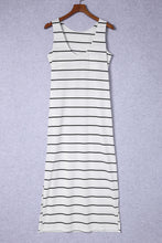 Load image into Gallery viewer, Striped Slit Sleeveless Maxi Dress