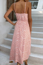 Load image into Gallery viewer, Printed Surplice Adjustable Spaghetti Strap Maxi Dress