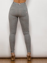 Load image into Gallery viewer, Full Size Contrast Detail High Waist Leggings
