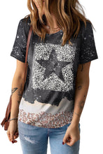 Load image into Gallery viewer, Mixed Print Round Neck Short Sleeve T-Shirt