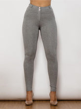 Load image into Gallery viewer, Full Size Contrast Detail High Waist Leggings