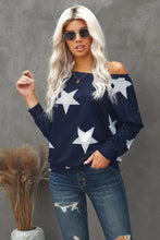 Load image into Gallery viewer, Star Print Long Sleeve Sweatshirt