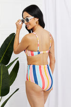 Load image into Gallery viewer, Take A Dip Twist High-Rise Bikini in Stripe
