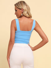 Load image into Gallery viewer, Square Neck Sleeveless Knit Top