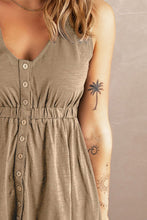 Load image into Gallery viewer, Sleeveless Button Down Mini Dress