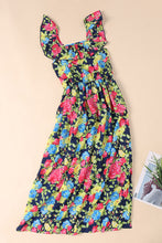Load image into Gallery viewer, Women Floral Ruffled Dress