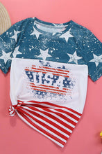 Load image into Gallery viewer, Stars and Stripes Color Block T-Shirt