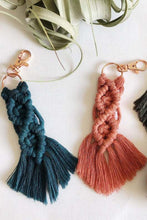Load image into Gallery viewer, Macrame Fringe Keychain Assorted 4-Pack