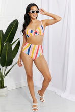 Load image into Gallery viewer, Take A Dip Twist High-Rise Bikini in Stripe