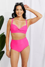 Load image into Gallery viewer, Take A Dip Twist High-Rise Bikini in Pink