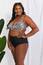 Load image into Gallery viewer, Marina West Swim Take A Dip Twist High-Rise Bikini in Leopard
