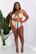 Load image into Gallery viewer, Take A Dip Twist High-Rise Bikini in Stripe