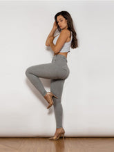 Load image into Gallery viewer, Full Size Contrast Detail High Waist Leggings