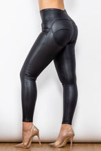 Load image into Gallery viewer, Full Size PU Leather Zip Detail Leggings