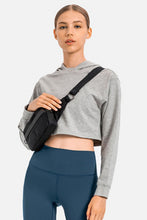 Load image into Gallery viewer, Long Sleeve Cropped Sports Hoodie