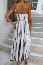Load image into Gallery viewer, Printed Surplice Adjustable Spaghetti Strap Maxi Dress