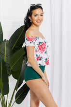 Load image into Gallery viewer, Coastal Cutie Off-Shoulder Swim Tankini Set