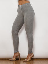 Load image into Gallery viewer, Full Size Contrast Detail High Waist Leggings