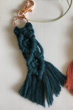 Load image into Gallery viewer, Macrame Fringe Keychain Assorted 4-Pack