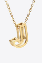 Load image into Gallery viewer, A to J Letter Pendant Nekclace