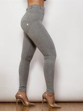 Load image into Gallery viewer, Full Size Contrast Detail High Waist Leggings