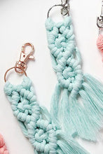 Load image into Gallery viewer, Macrame Fringe Keychain Assorted 4-Pack
