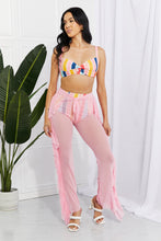 Load image into Gallery viewer, Marina West Swim Take Me To The Beach Mesh Ruffle Cover-Up Pants