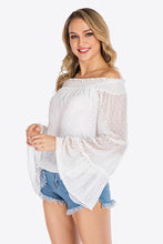 Load image into Gallery viewer, Swiss Dot Off-Shoulder Blouse