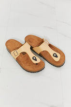 Load image into Gallery viewer, MMShoes Drift Away T-Strap Flip-Flop in Sand
