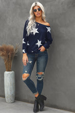 Load image into Gallery viewer, Star Print Long Sleeve Sweatshirt