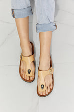 Load image into Gallery viewer, MMShoes Drift Away T-Strap Flip-Flop in Sand