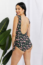 Load image into Gallery viewer, Full Size Float On Ruffle Faux Wrap One-Piece in Floral