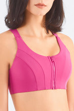 Load image into Gallery viewer, Zip-Up Racerback Sports Bra