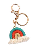 Load image into Gallery viewer, Rainbow Fringe Keychain Assorted 4-Pack