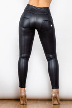 Load image into Gallery viewer, Full Size PU Leather Zip Detail Leggings