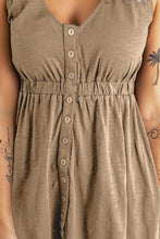 Load image into Gallery viewer, Sleeveless Button Down Mini Dress