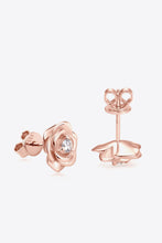 Load image into Gallery viewer, Moissanite Flower 925 Sterling Silver Earrings