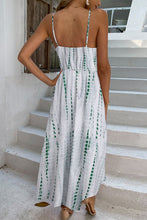 Load image into Gallery viewer, Printed Surplice Adjustable Spaghetti Strap Maxi Dress