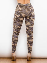 Load image into Gallery viewer, Full Size Camouflage Buttoned Leggings