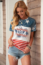 Load image into Gallery viewer, Stars and Stripes Color Block T-Shirt