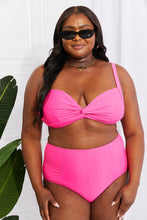 Load image into Gallery viewer, Take A Dip Twist High-Rise Bikini in Pink