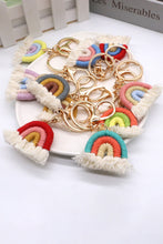 Load image into Gallery viewer, Rainbow Fringe Keychain Assorted 4-Pack