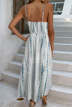 Load image into Gallery viewer, Printed Surplice Adjustable Spaghetti Strap Maxi Dress