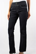 Load image into Gallery viewer, Blue Epic Dark Denim Slim Boot Cut Jeans