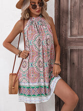 Load image into Gallery viewer, Bohemian Grecian Sleeveless Mini Dress