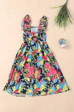 Load image into Gallery viewer, Girls Floral Ruffled Dress