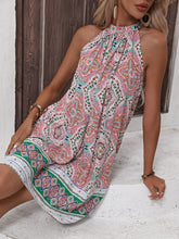 Load image into Gallery viewer, Bohemian Grecian Sleeveless Mini Dress