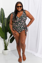 Load image into Gallery viewer, Full Size Float On Ruffle Faux Wrap One-Piece in Floral