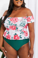 Load image into Gallery viewer, Coastal Cutie Off-Shoulder Swim Tankini Set