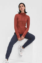 Load image into Gallery viewer, Zip Up Drawstring Detail Hooded Sports Jacket